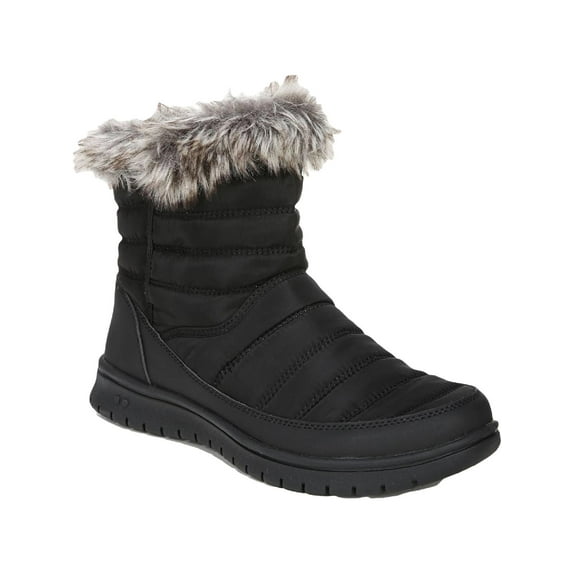 Ryka Womens Suzy Nylon Ankle Shearling Boots Black 5 Medium (B,M)