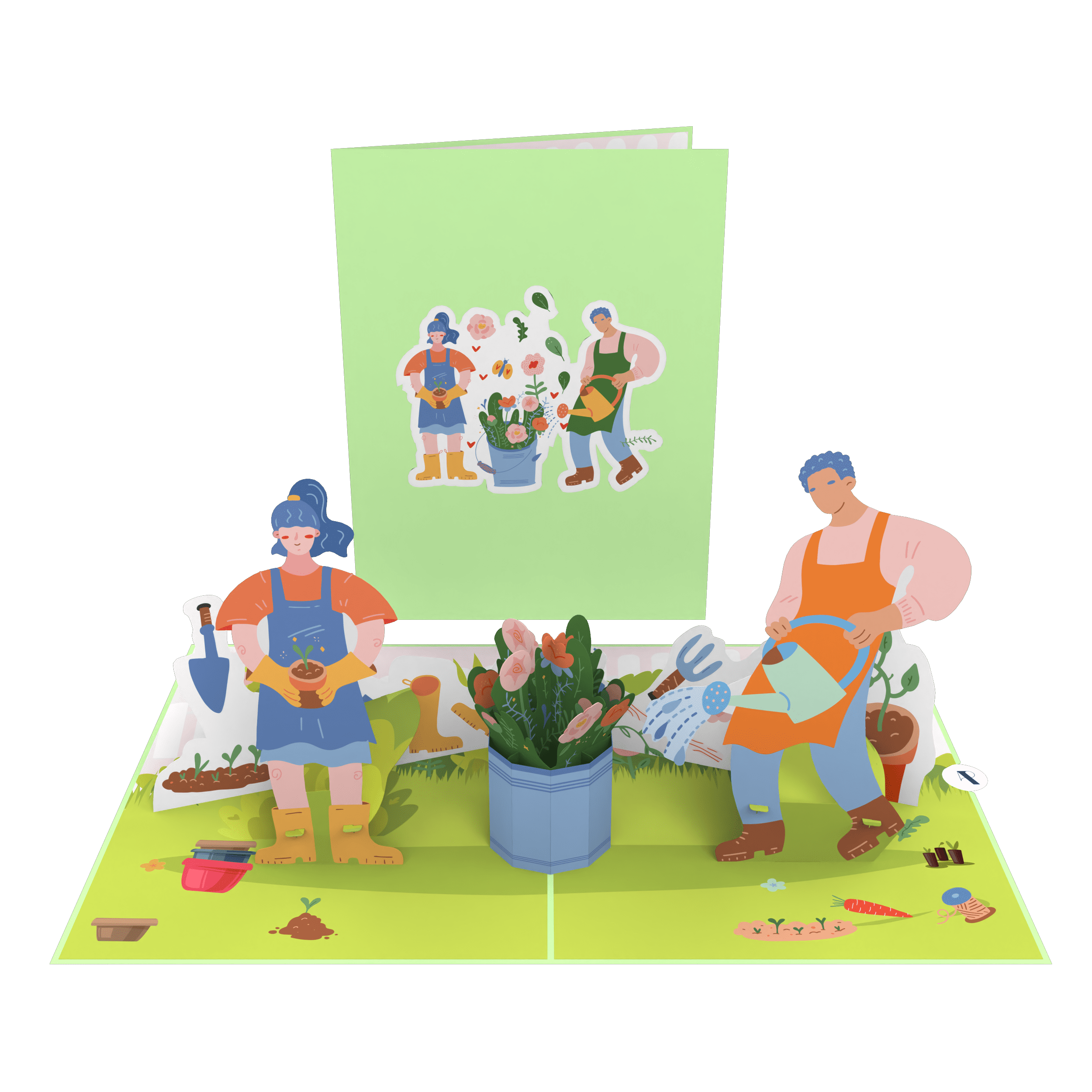 IGifts And Cards Adorable Corgi Family Christmas 3D Pop Up Greeting...