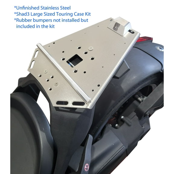 Ryker Luggage Rack with mounts installed for Large Shad Top Touring Cases for Max Mounts