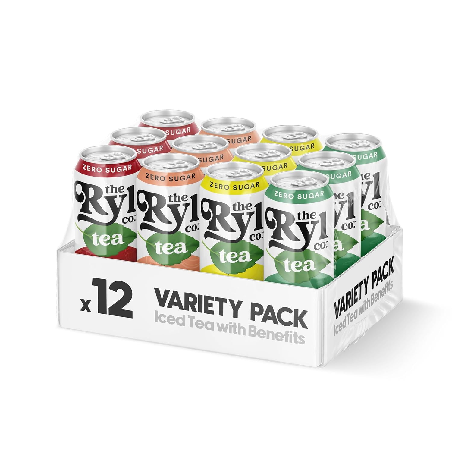 Ryl Iced Tea, Variety Pack Tea, Antioxidant Superblend, Zero Sugar