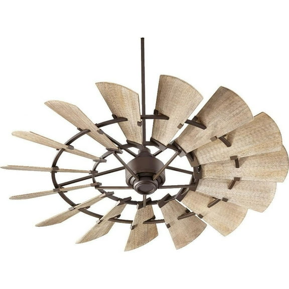 Ryland Street 60 inch Ceiling Fan-Oiled Bronze Finish-Weathered Oak Blade Color Bailey Street Home 183-Bel-3399538