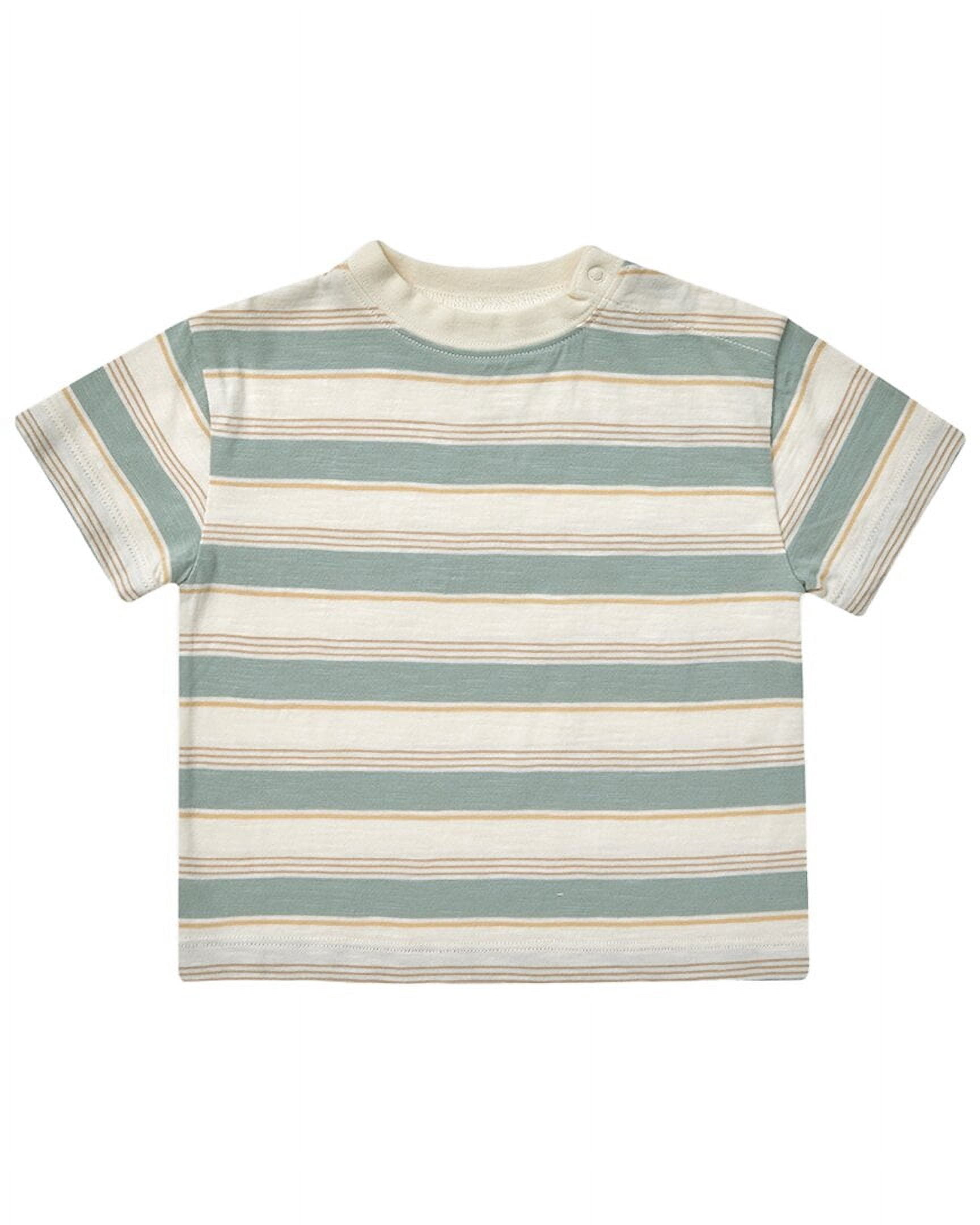 Rylee & Cru girls Rylee + Cru Collective Relaxed T-Shirt, 3-6M, Blue