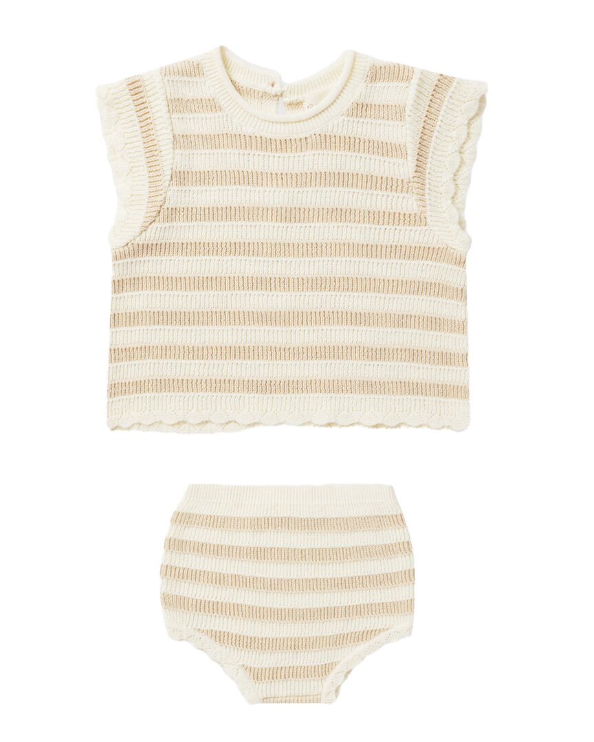Baby Rylee Rylee & Cru girls Rylee + Cru Collective Scallop Knit Baby Set, 3-6M ...