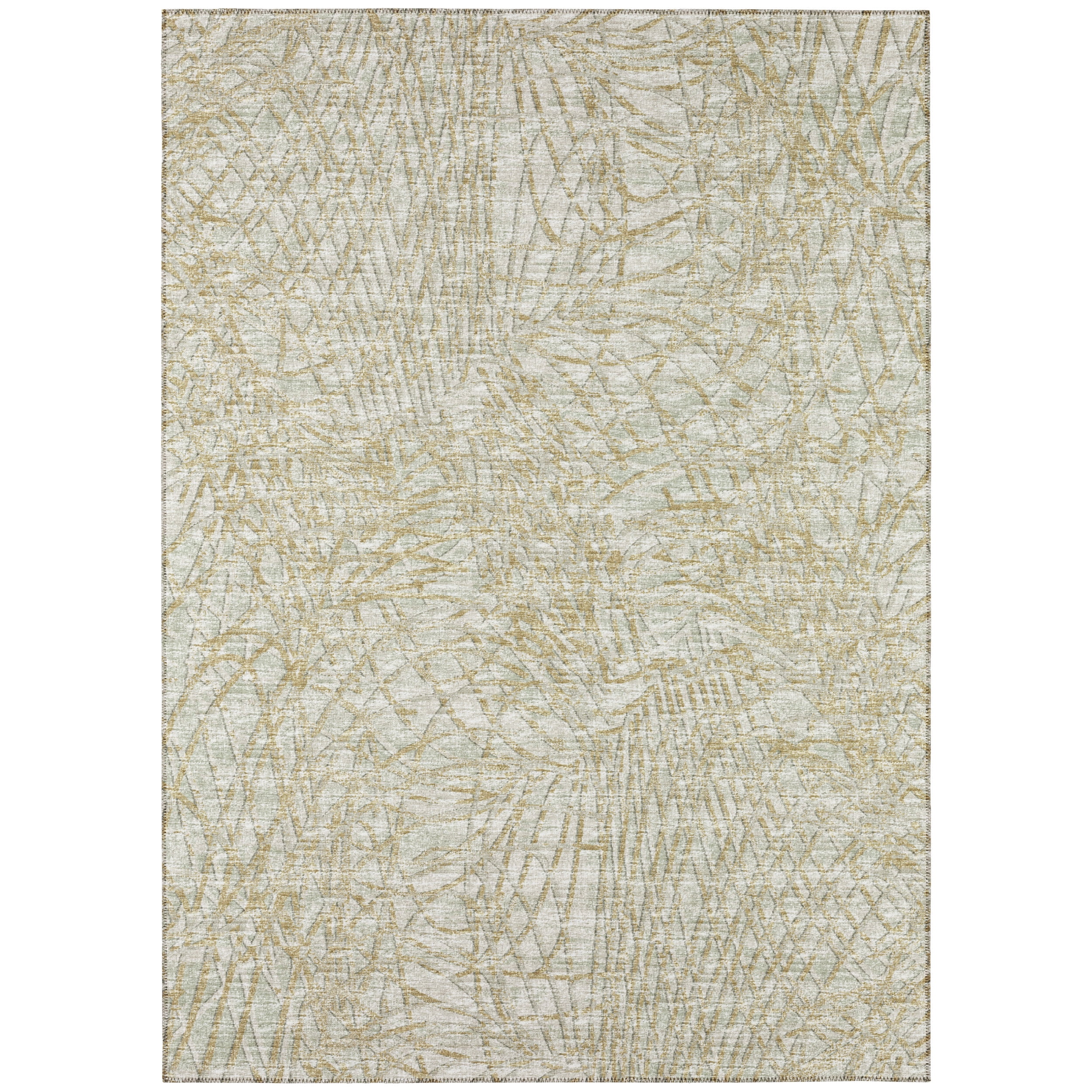 Rylee Sage Green Flat Woven Non-Skid 3' x 5' Area Rug