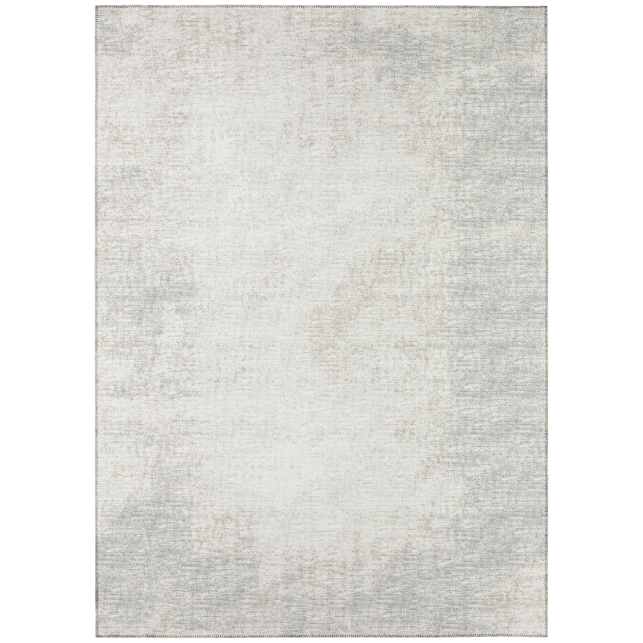 Rylee Transitional Gray Chenille 5' x 7'6" Flat-Woven Area Rug