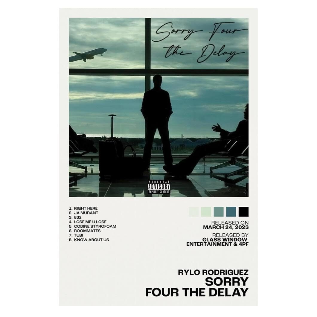Rylo Rodriguez Sorry Four The Delay Album Cover Music Poster Rap Home ...