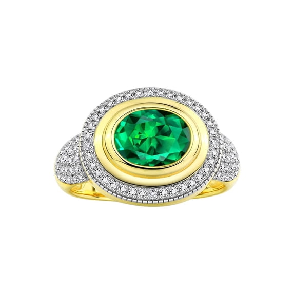 Silver Pickup Rings Rylos Horizontal Design Birthstone & Lab-Grown Diamond Ring for Women ...