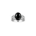 thumbnail image 1 of RYLOS Rings for Women Sterling Silver Ring 12X10MM Gemstone &  Diamonds Great Ring for Middle or Pointer Finger October Onyx Jewelry  Size 10.5, 1 of 7