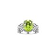 thumbnail image 1 of RYLOS Rings for Women Sterling Silver Ring 12X10MM Gemstone &  Diamonds Great Ring for Middle or Pointer Finger August Peridot Jewelry  Size 6, 1 of 7