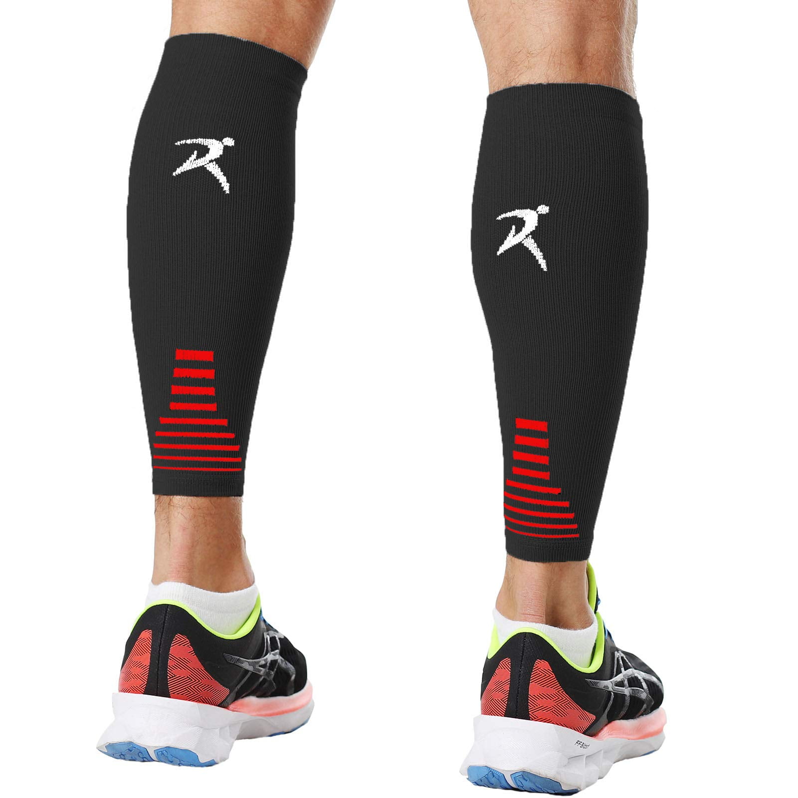 Rymora Leg Compression Sleeve Calf Support Sleeves Legs Pain Relief for Men and Women Comfortable and Secure Footless Socks for Fitness Running