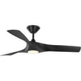 thumbnail image 1 of Ryne Collection 52" 3-Blade Matte Black LED Transitional Indoor/Outdoor DC Ceiling Fan, 1 of 13