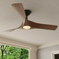 thumbnail image 1 of Ryne Collection 52" 3-Blade Woodgrain LED Transitional Indoor/Outdoor DC Ceiling Fan, 1 of 15
