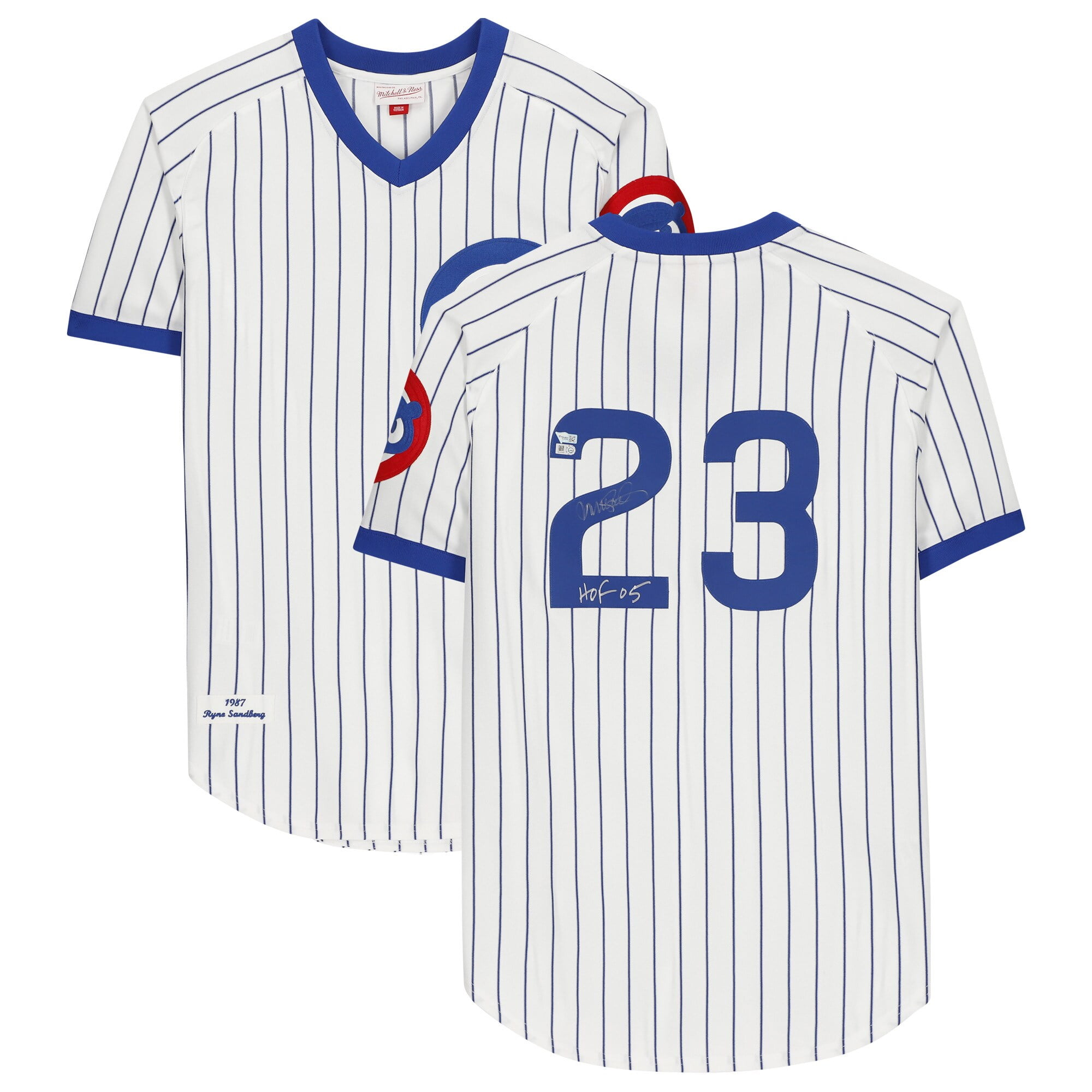 Men's Nike Ryne Sandberg White Chicago Cubs Home Cooperstown Collection  Player Jersey 