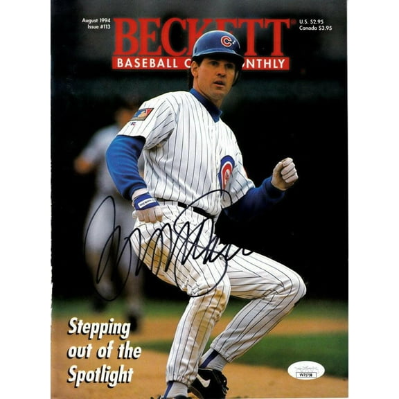 Ryne Sandberg autographed Chicago Cubs 1994 Beckett Baseball magazine cover JSA