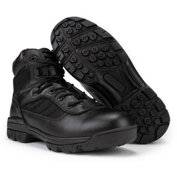 Ryno Gear 6" Coolmax Tactical Combat Side Zip Boots (Black)