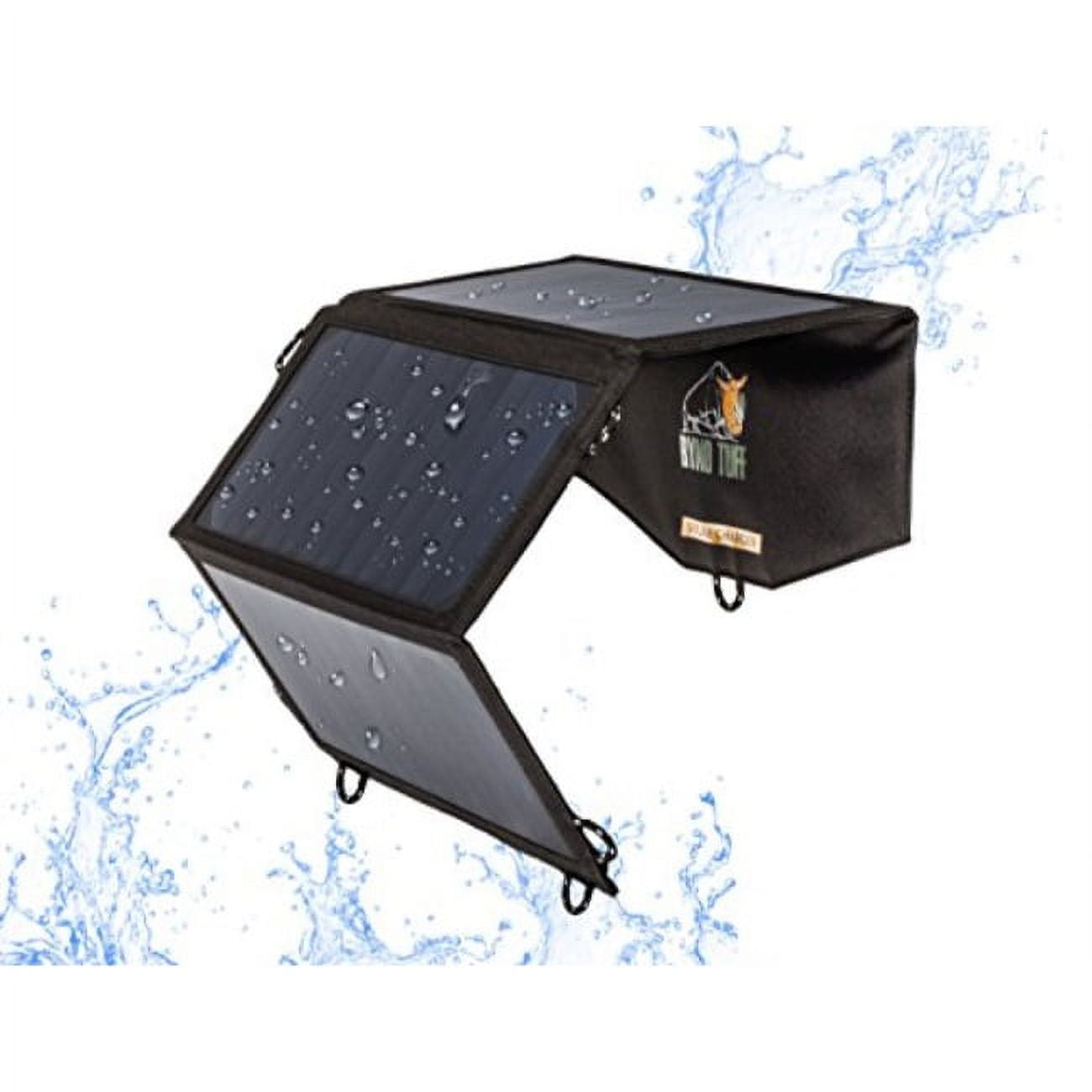 RynoTuff Portable Solar Charger for Camping 21W Foldable Solar Panel