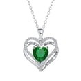 thumbnail image 1 of Mother's Day Gifts for Women, I Love You Always and Forever Necklace, Sterling Silver Heart Pendant with Birthstone, Jewelry Gifts for Mother, Girlfriend, Lover, Wife, 1 of 8
