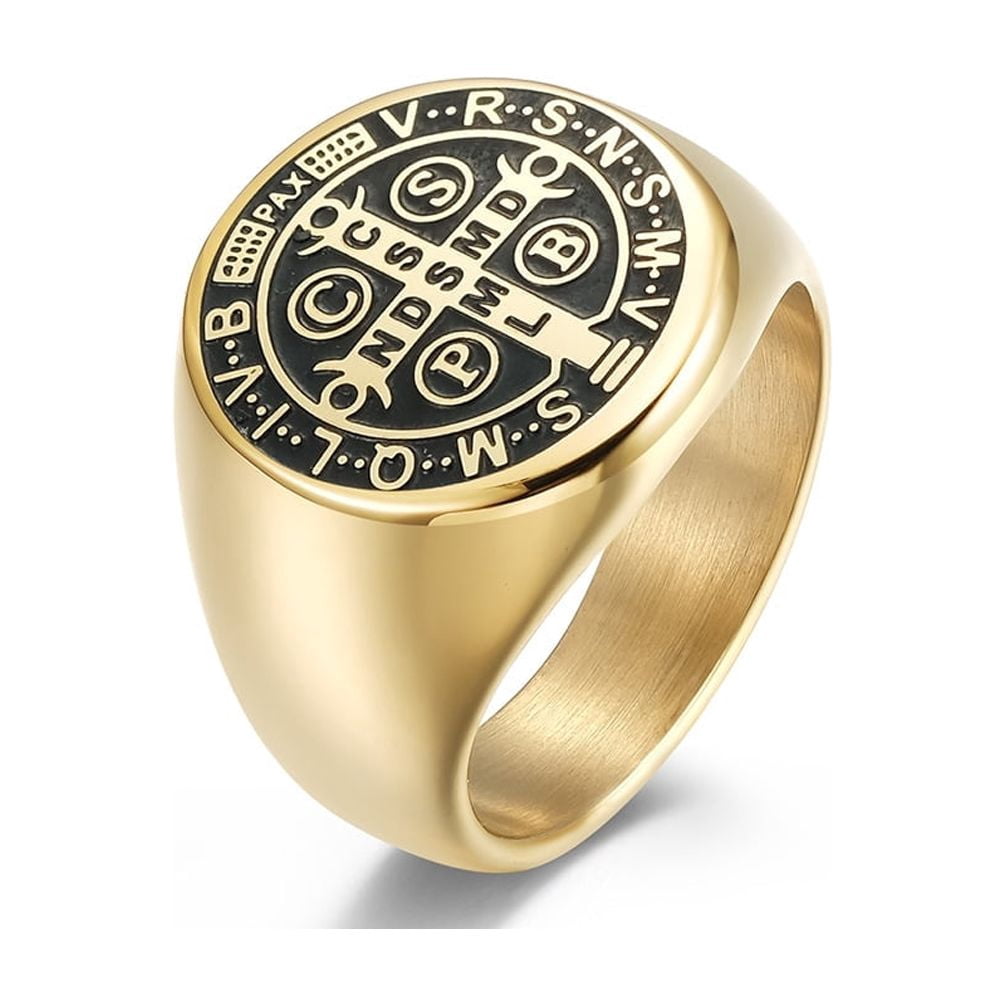 St Benedict Rings Exorcism Saint Benedict Ring Medalla de San Benito ...