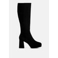 thumbnail image 1 of Ryo Calf-Length Micro Suede Boots, 1 of 5