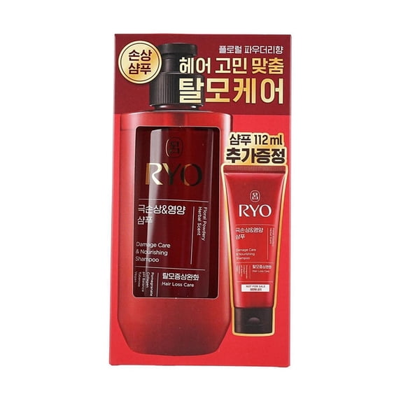Ryo Hair Damage Care & Nourishing Shampoo Set 480ml + 112ml