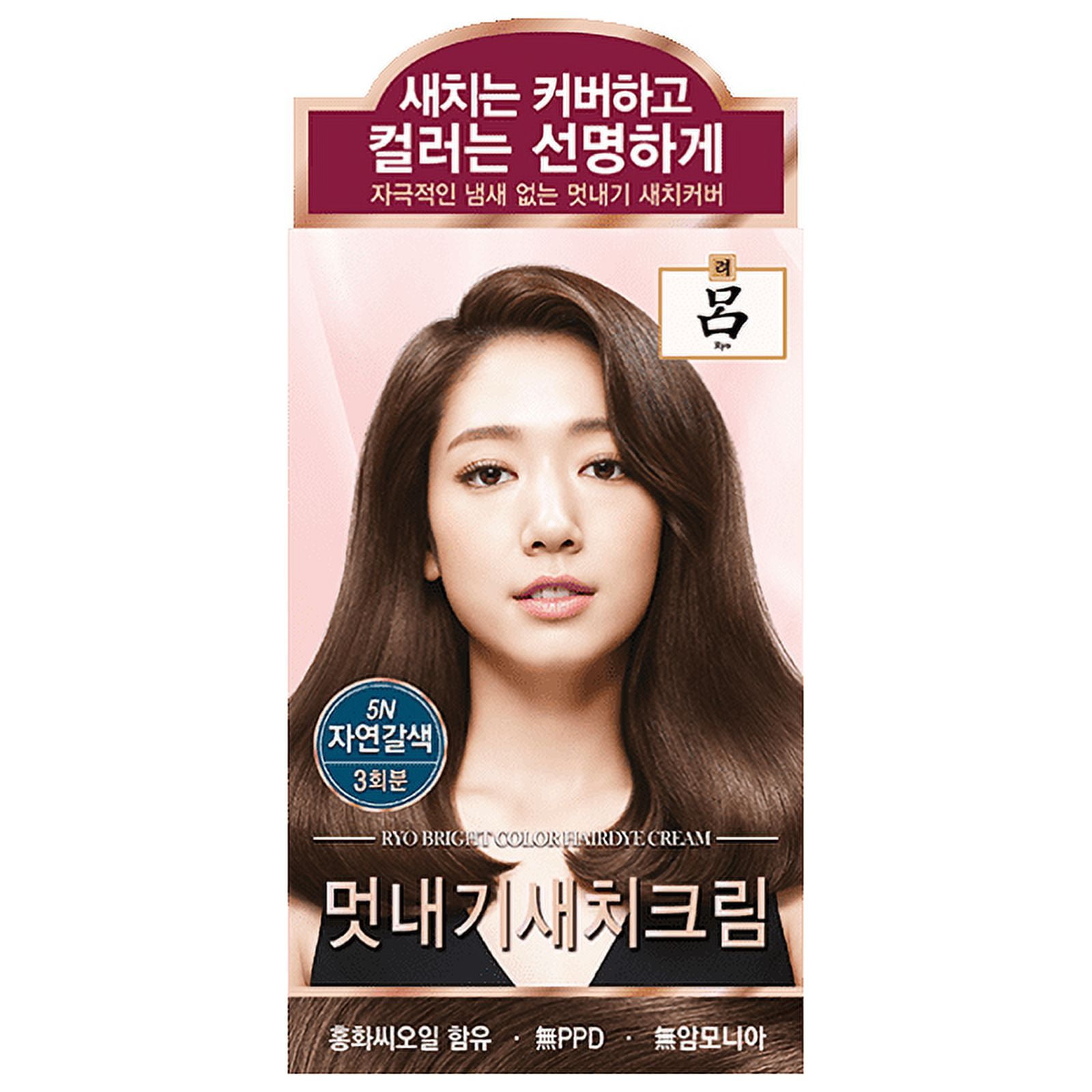 Ryo Uahche Bright Color Hair Dye Cream 5N Natural Brown 120g