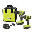 thumbnail image 1 of Ryobi 18-Volt ONE+ Lithium-Ion Cordless 2-Tool Combo Kit w/ Drill/Driver, Impact Driver, (2) 1.5 Ah Batteries, Charger and Bag, 1 of 5