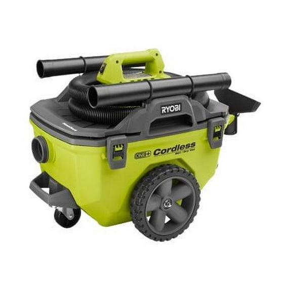 Ryobi 18-Volt ONE+ 6 Gal. Cordless Wet/Dry Vacuum (Bare-Tool) with Hose, Crevice Tool, Floor Nozzle and Extension Wand