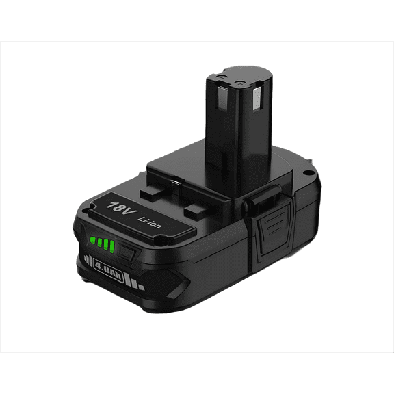 Ryobi 18V 4.0Ah Compact Battery Replacement for P190/P191 | 2X Runtime vs 2.0Ah | Slim Design for ONE+ Drills/Saws | UL Certified​