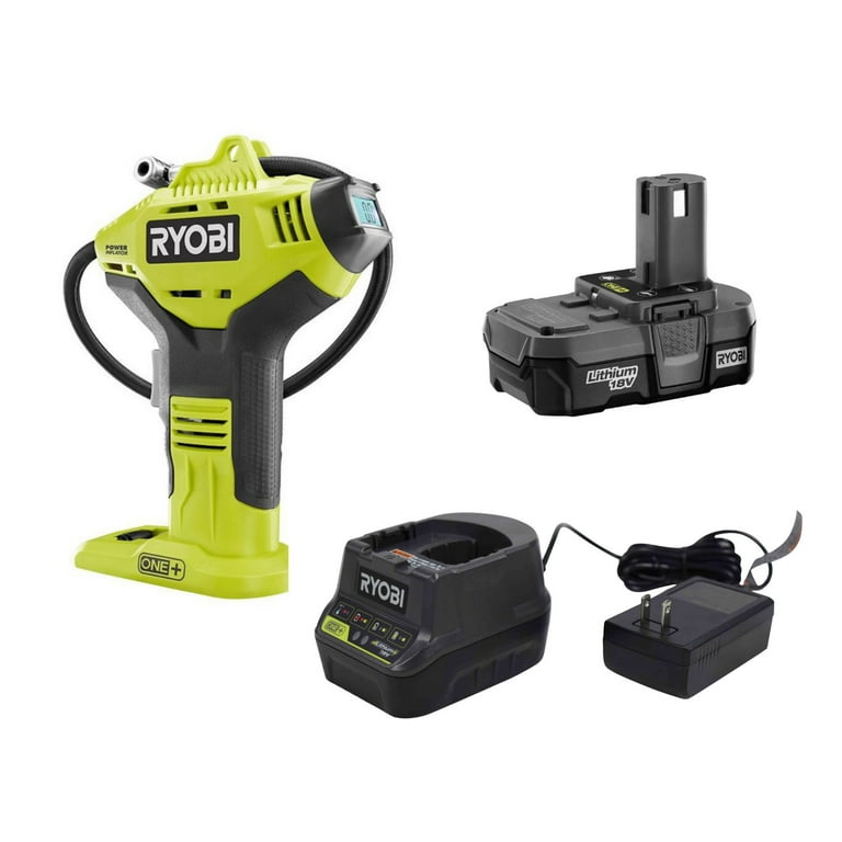 高圧空気入れ　 RYOBI P737D Ryobi 18V ONE+ Power Tire Kit - Cordless, High Pressure (Incl