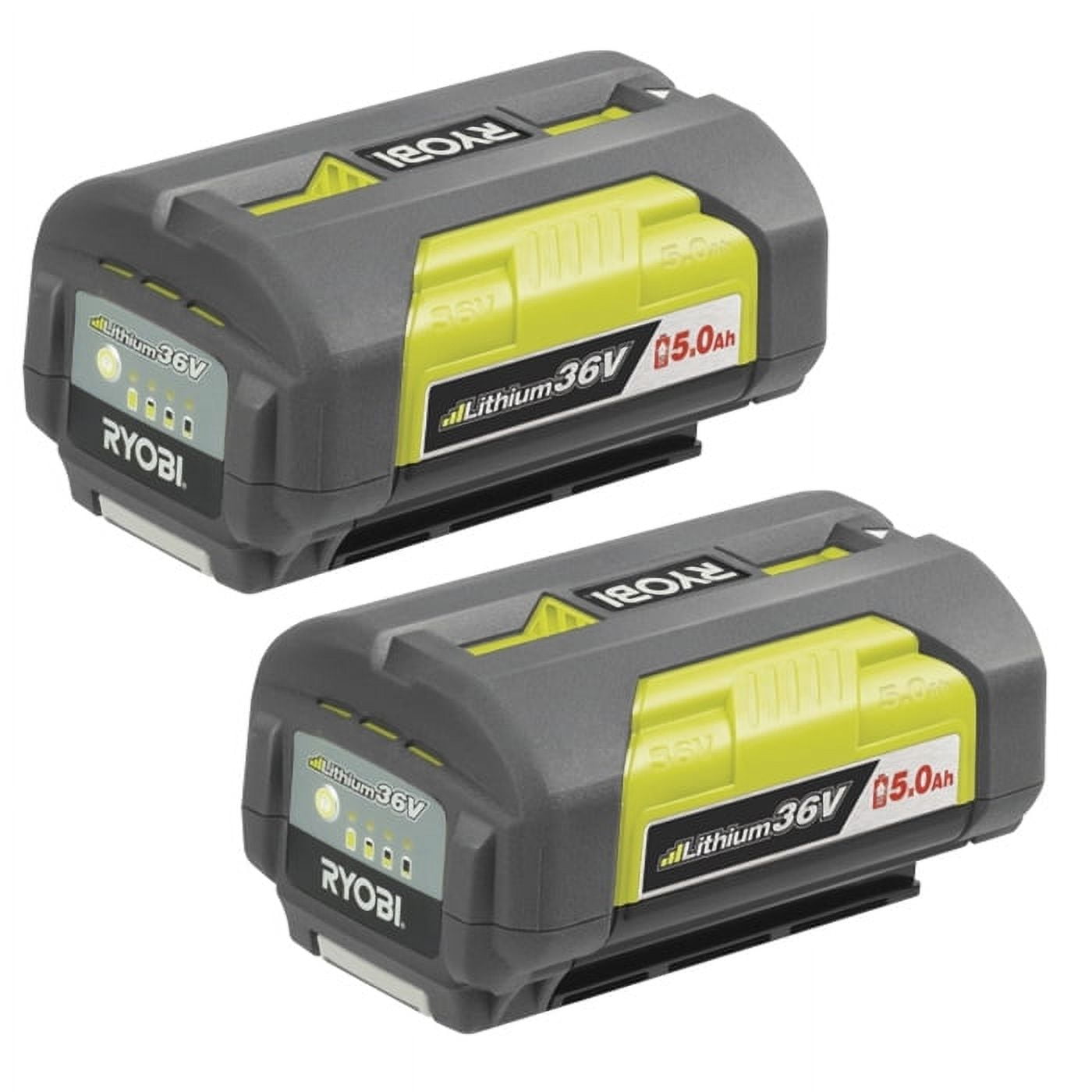 Ryobi 2 Pack of RY40200 40 Volt 2.4 Amp OEM Replacement Battery 206336003 2PK Walmart