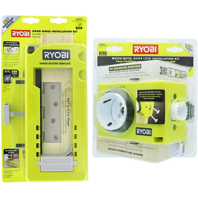 Ryobi A99HT2 Door Hinge Installation Kit/Mortiser Template Bundled with