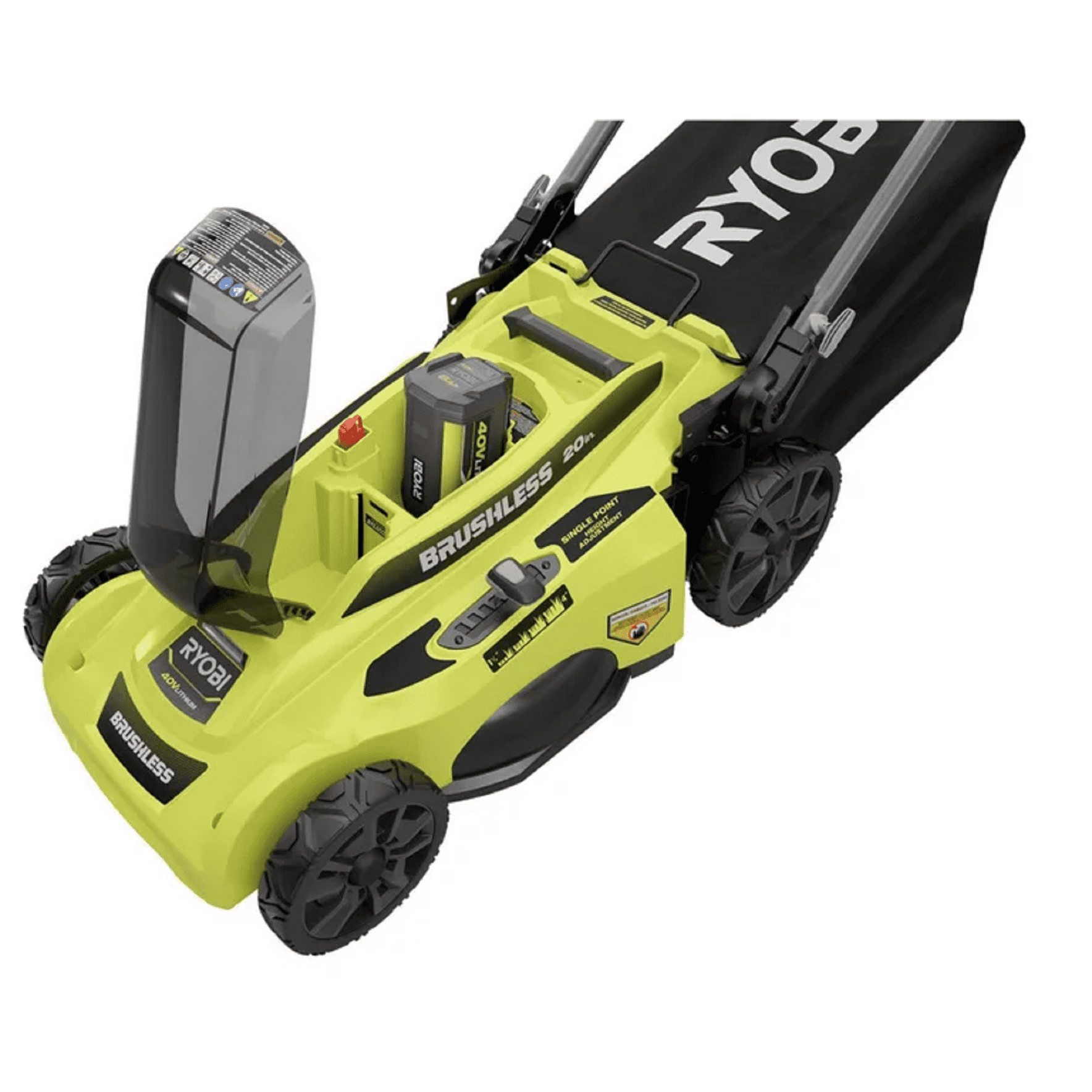 Ryobi AC40VSD01 40V Brushless 20 in. Cordless Battery Walk Behind Push Walmart