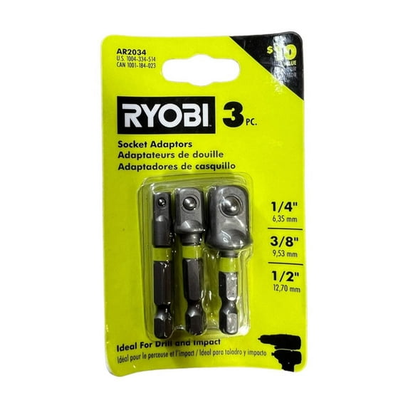 Impact Rated Socket Adaptor Set (3-Piece)