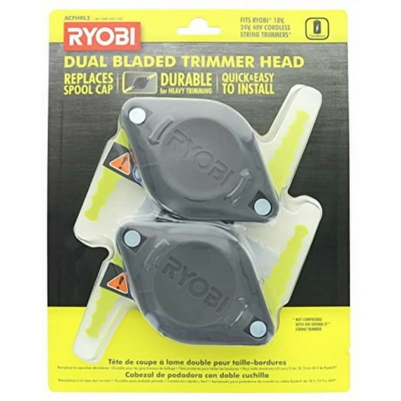 Ryobi Bladed Trimmer Head Brush Cutter Edger Accessories 2-Pack ACFHRL2