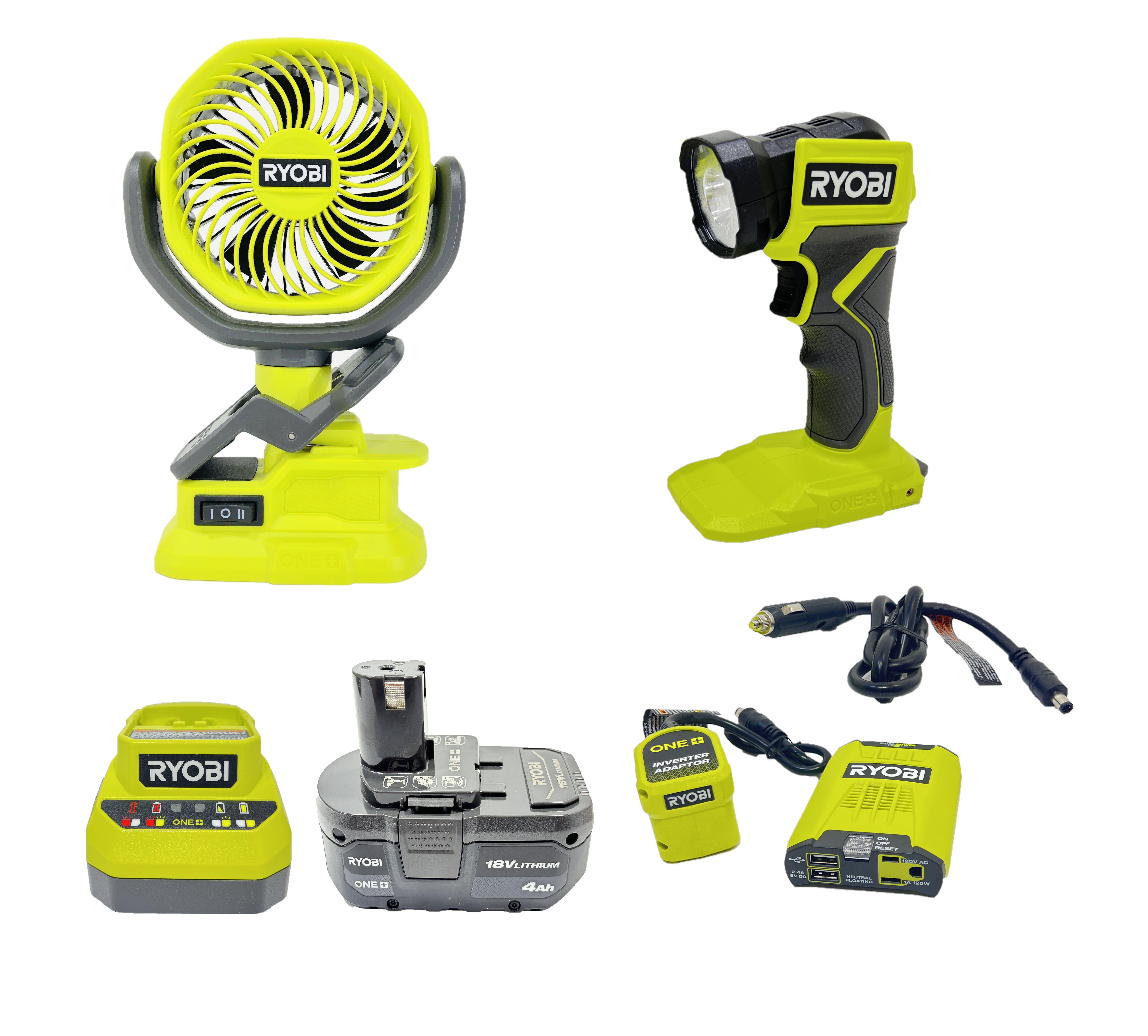Ryobi Camping Kit 18V 4Ah Battery