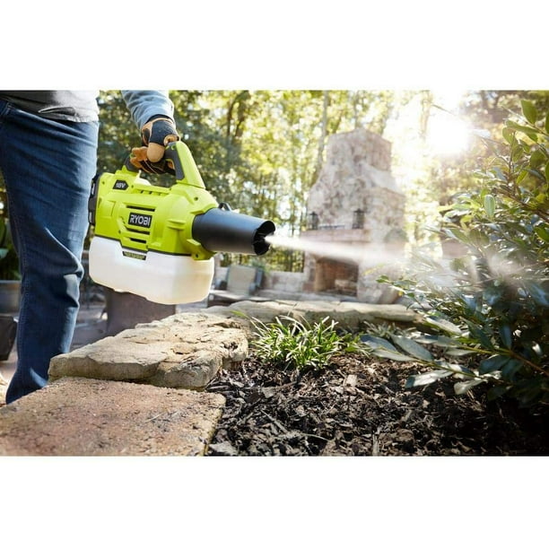 Ryobi Fogger Mister Ryobi ONE 18 Volt Lithium Ion Cordless with 2.0 Ah Battery and Charger Included P2850 Walmart Business Supplies