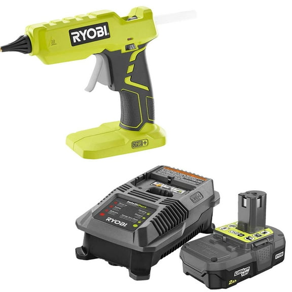 Ryobi Glue Gun P305 with Charger & Lithium-ion battery P163 18V ONE+ 2Ah NEW