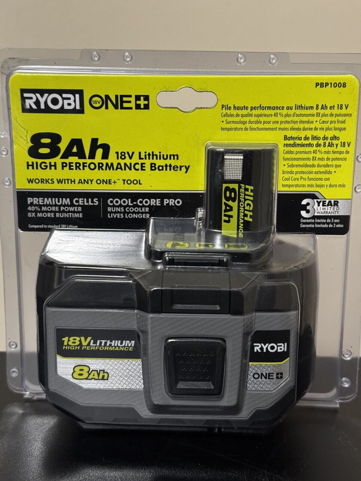 18-Volt ONE+ 2.0 Ah Lithium-Ion Compact Battery and 3.0 Ah Lithium-Ion LITHIUM+ HP High Capacity Battery 18-Volt ONE+ 2.0 Ah Lithium-Ion Compact Battery and 3.0 Ah Lithium-Ion LITHIUM+ HP High Capacity Battery