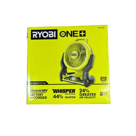 Ryobi ONE+ 7.5" 3-Speed Remote Controlled Clip-On Tabletop Fans