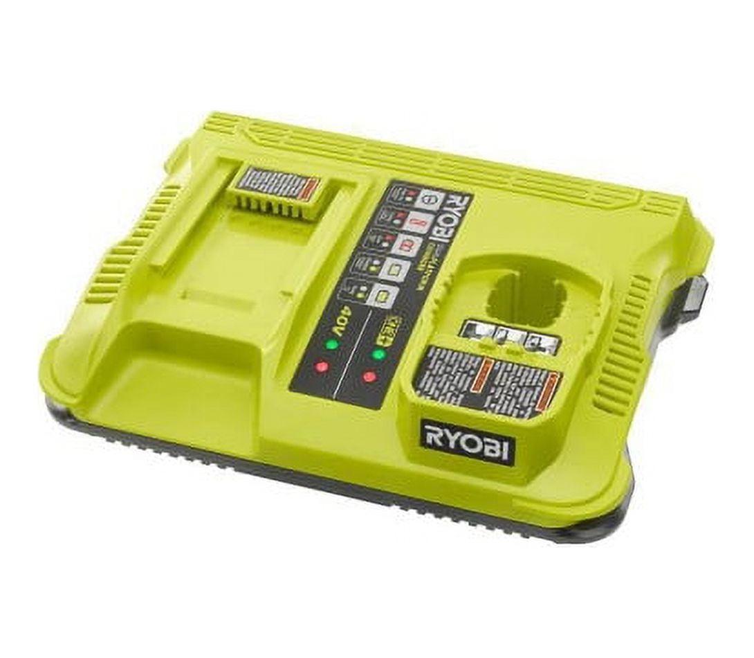 Ryobi ONE+ Lithium-Ion Dual Platform Charger for RYOBI 18-Volt ONE+ and 40-Volt Batteries