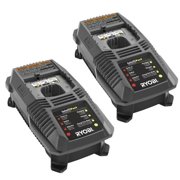Ryobi P2107 & P2700 18V Cultivator 2 Pack 1 Hour 18V Charger # 140185009-2PK