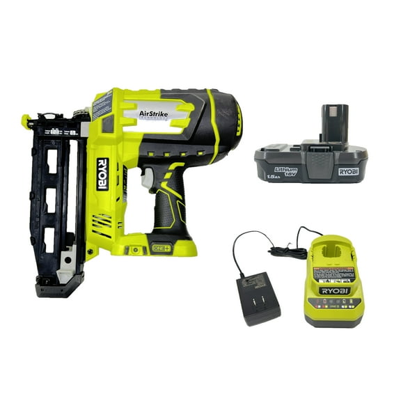 Ryobi P325, 18 v Pneumatic Cordless 16 Gauge AirStrike Finish Nail Gun