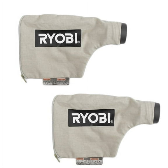Ryobi P450 2 Pack of Genuine OEM Replacement Dust Bags - 204443001-2PK
