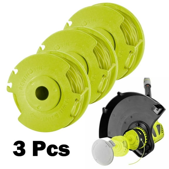 Ryobi Replacement Twisted 0.080 In. String Trimmer Auto Feed Line Spools 3-Pack