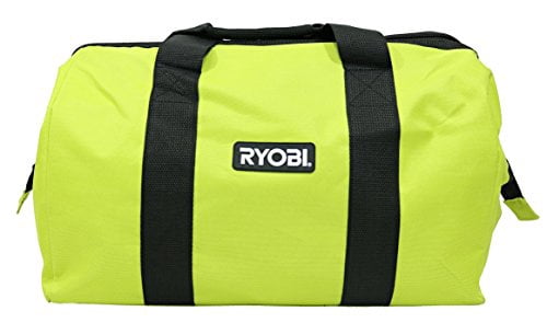 Ryobi Tool Bag Collapsible Contractor's with Full Top Zipper, Green