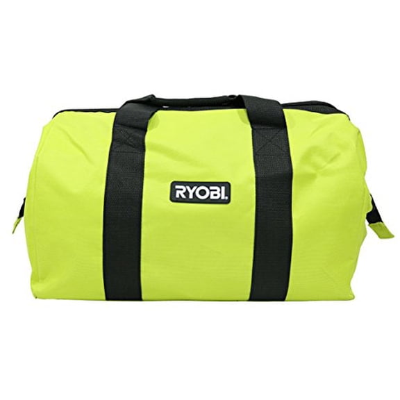 Ryobi Tool Bag Collapsible Contractor's with Full Top Zipper, Green