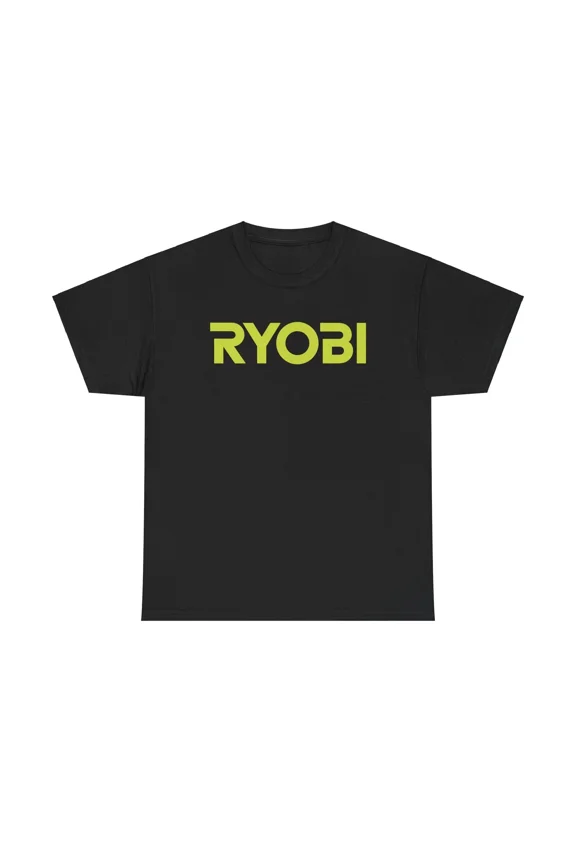 Ryobi Tools Hardware T Shirt Black Green Cotton Tee Merch Apparel Auto Gear