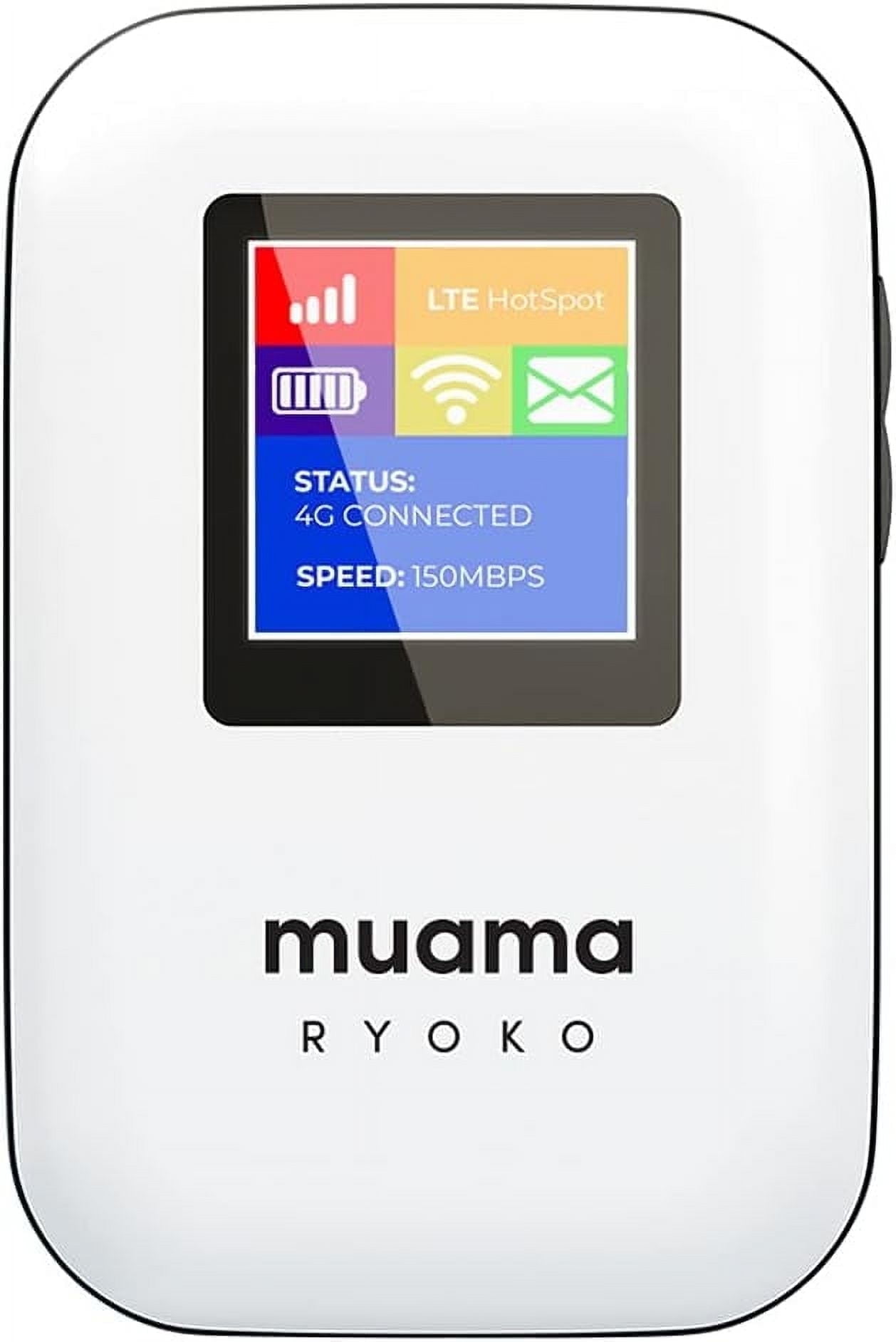 Ryoko Mobile WiFi Portable Hotspot, 500MB Data 4G LTE, Coverage in 134 Countries SIM Card Included