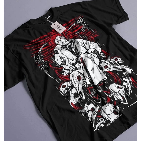 Ryomen Sukuna T-Shirt Jujustu Kaisen jujutsu kaisen Horror gift Shirt All Size