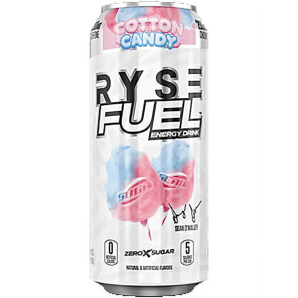 Ryse Fuel Energy Drink Cotton Candy (12 Drinks/ 16 Fl Oz. Each